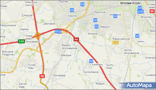 mapa Ślęza, Ślęza na mapie Targeo