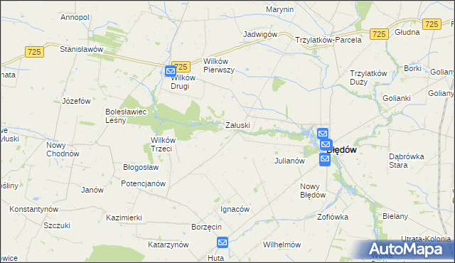 mapa Śmiechówek, Śmiechówek na mapie Targeo