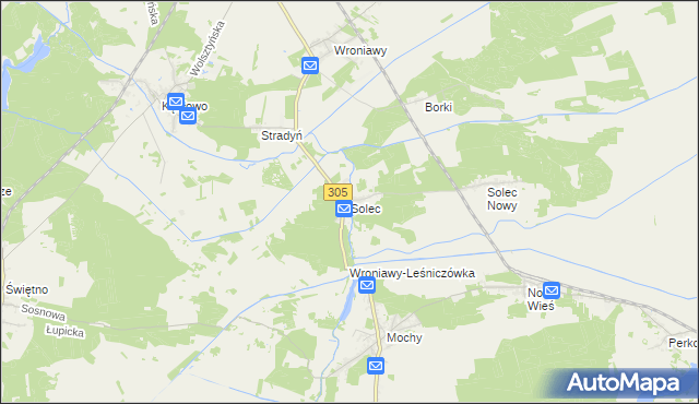 mapa Solec gmina Przemęt, Solec gmina Przemęt na mapie Targeo