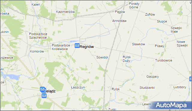 mapa Sowidół, Sowidół na mapie Targeo