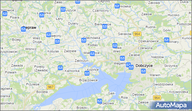 mapa Stojowice, Stojowice na mapie Targeo