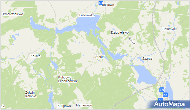 mapa Stołuń, Stołuń na mapie Targeo
