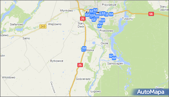 mapa Stopka, Stopka na mapie Targeo
