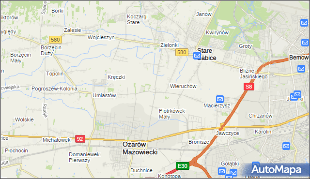 mapa Strzykuły, Strzykuły na mapie Targeo