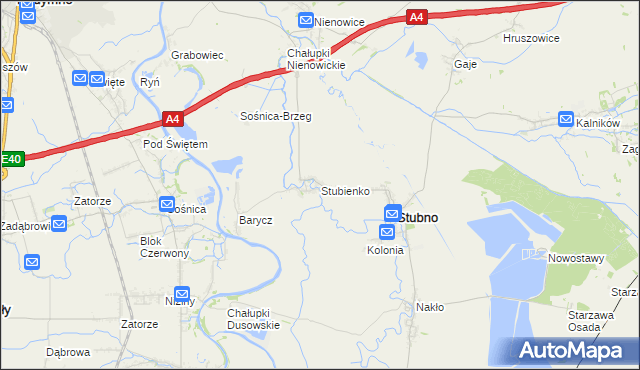 mapa Stubienko, Stubienko na mapie Targeo