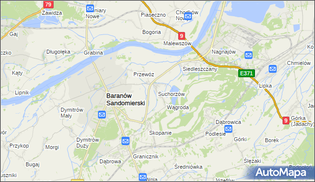 mapa Suchorzów, Suchorzów na mapie Targeo