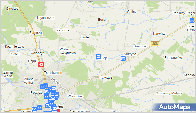mapa Suleje, Suleje na mapie Targeo