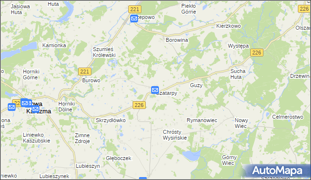 mapa Szatarpy, Szatarpy na mapie Targeo