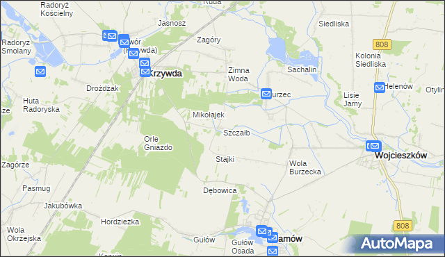 mapa Szczałb, Szczałb na mapie Targeo