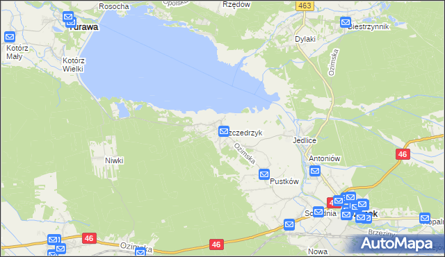 mapa Szczedrzyk, Szczedrzyk na mapie Targeo