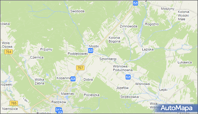 mapa Sztombergi, Sztombergi na mapie Targeo