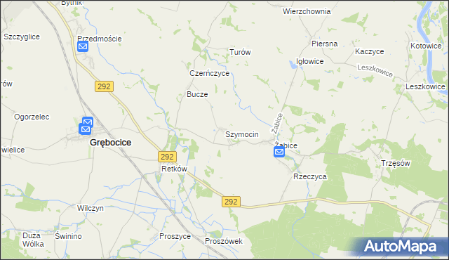 mapa Szymocin, Szymocin na mapie Targeo