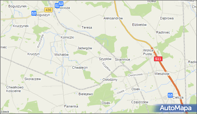 mapa Szypłów, Szypłów na mapie Targeo