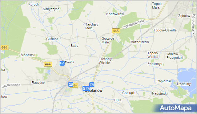 mapa Tarchały Wielkie, Tarchały Wielkie na mapie Targeo