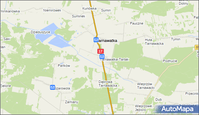 mapa Tarnawatka-Tartak, Tarnawatka-Tartak na mapie Targeo