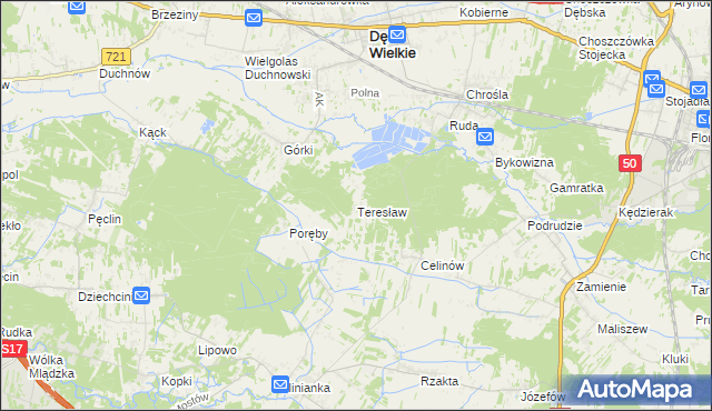 mapa Teresław, Teresław na mapie Targeo