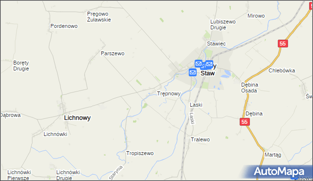 mapa Trępnowy, Trępnowy na mapie Targeo