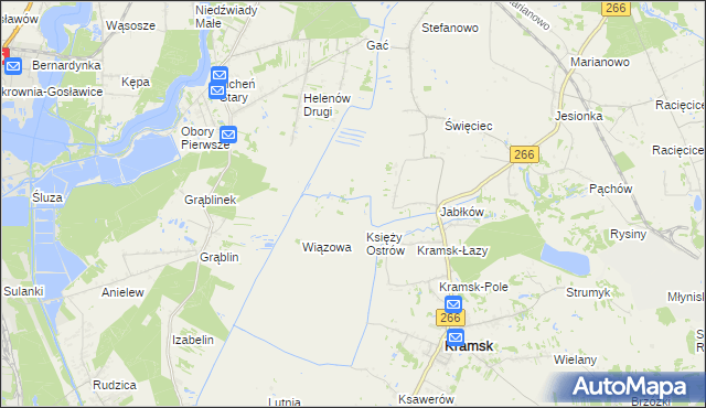 mapa Trzy Borki, Trzy Borki na mapie Targeo