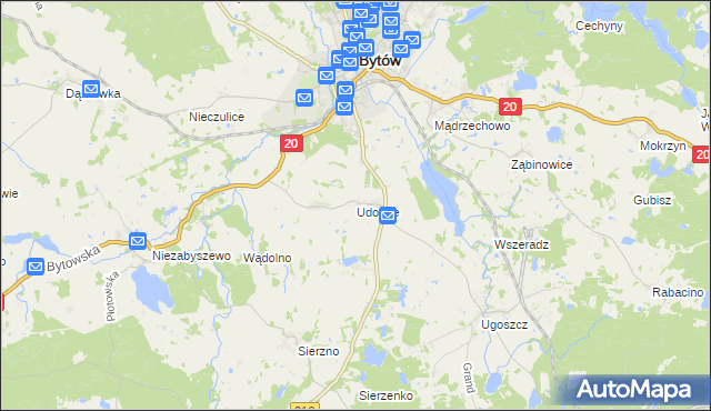 mapa Udorpie, Udorpie na mapie Targeo