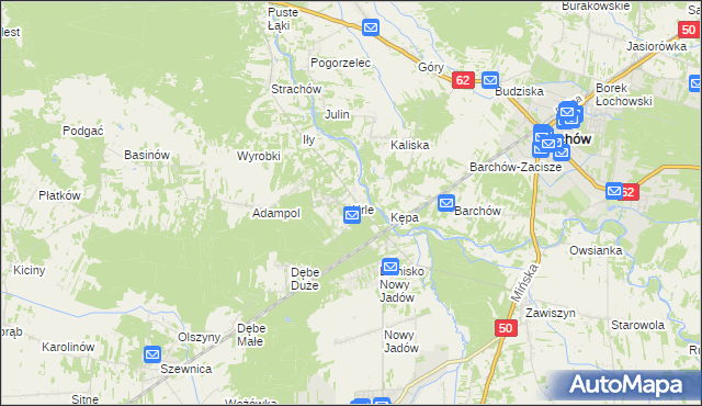 mapa Urle, Urle na mapie Targeo