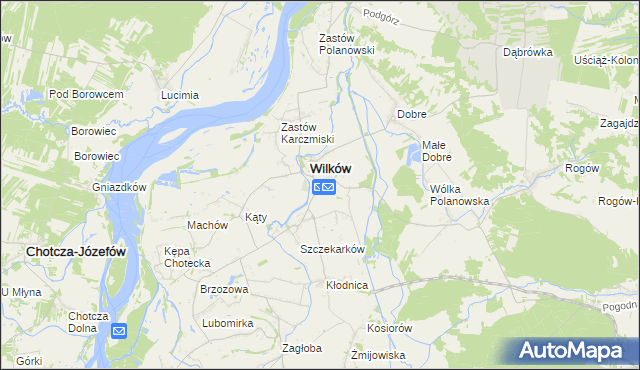 mapa Urządków, Urządków na mapie Targeo