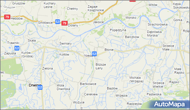 mapa Uście Solne, Uście Solne na mapie Targeo