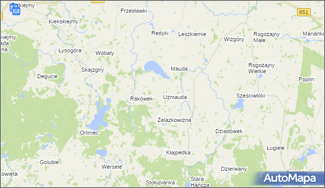 mapa Użmauda, Użmauda na mapie Targeo