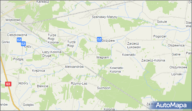 mapa Wagram, Wagram na mapie Targeo