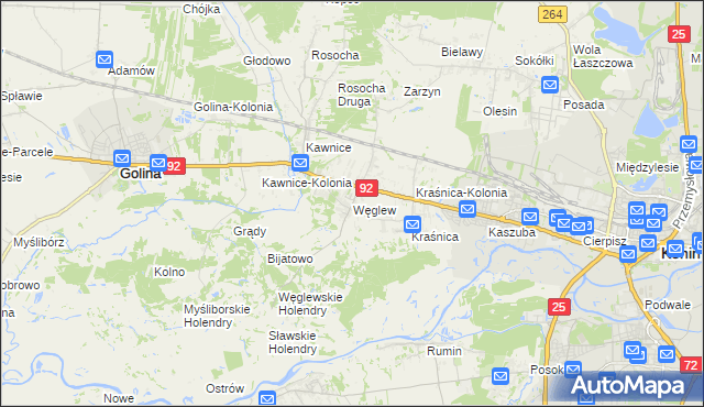 mapa Węglew, Węglew na mapie Targeo