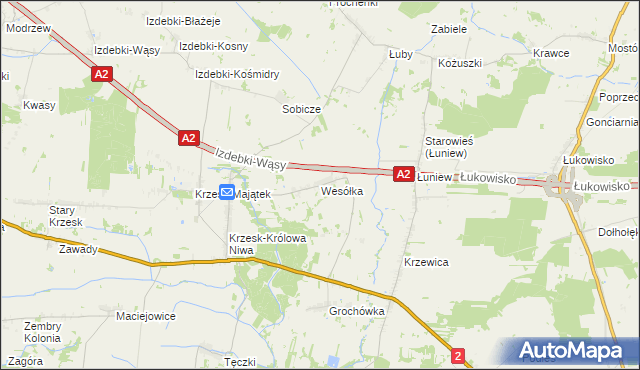 mapa Wesółka, Wesółka na mapie Targeo