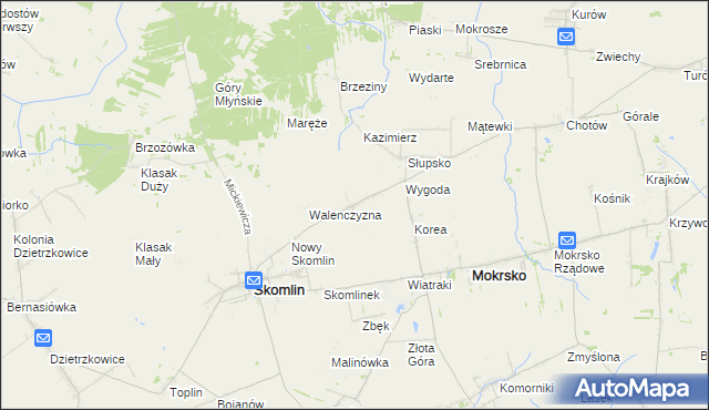 mapa Wichernik, Wichernik na mapie Targeo
