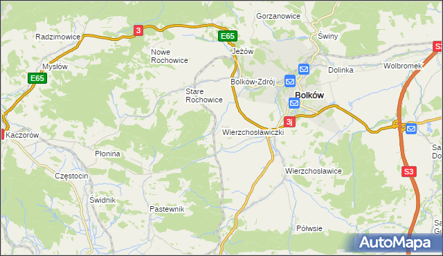 mapa Wierzchosławiczki, Wierzchosławiczki na mapie Targeo