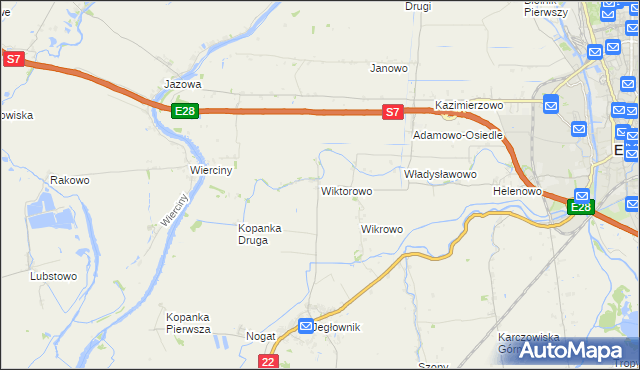 mapa Wiktorowo gmina Gronowo Elbląskie, Wiktorowo gmina Gronowo Elbląskie na mapie Targeo