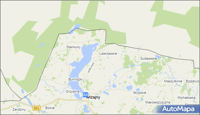 mapa Wiłkupie, Wiłkupie na mapie Targeo