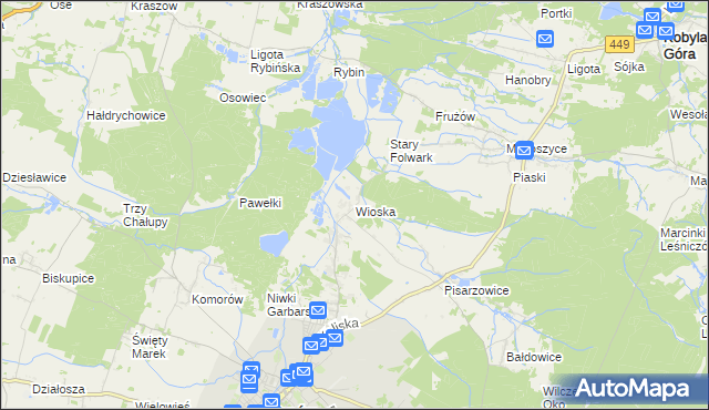 mapa Wioska gmina Syców, Wioska gmina Syców na mapie Targeo