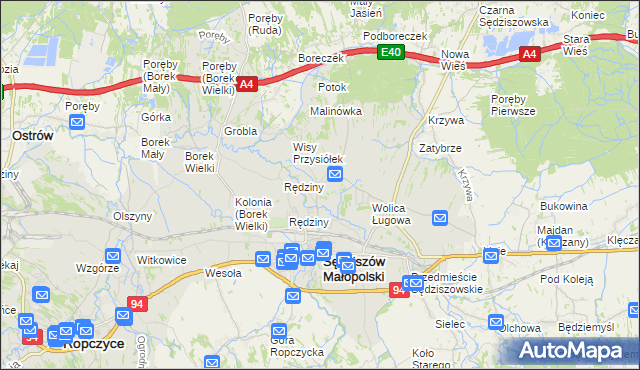 mapa Wolica Piaskowa, Wolica Piaskowa na mapie Targeo