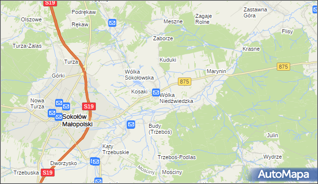 mapa Wólka Niedźwiedzka, Wólka Niedźwiedzka na mapie Targeo