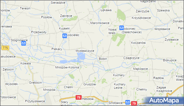 mapa Wolwanowice, Wolwanowice na mapie Targeo