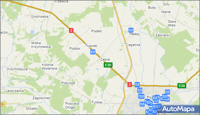 mapa Żabce, Żabce na mapie Targeo