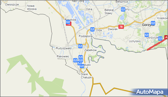 mapa Zabełków, Zabełków na mapie Targeo