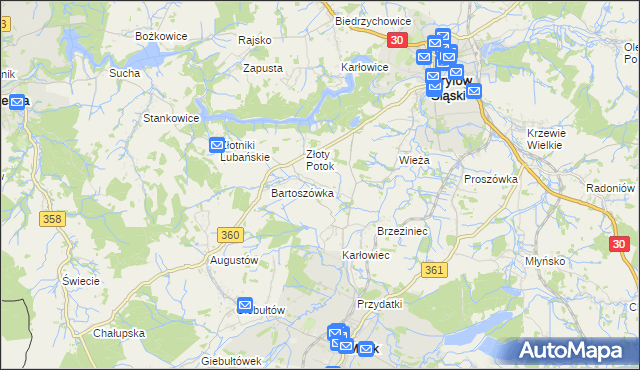 mapa Zacisze gmina Leśna, Zacisze gmina Leśna na mapie Targeo