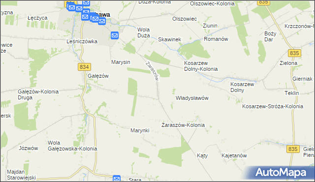 mapa Zaraszów, Zaraszów na mapie Targeo