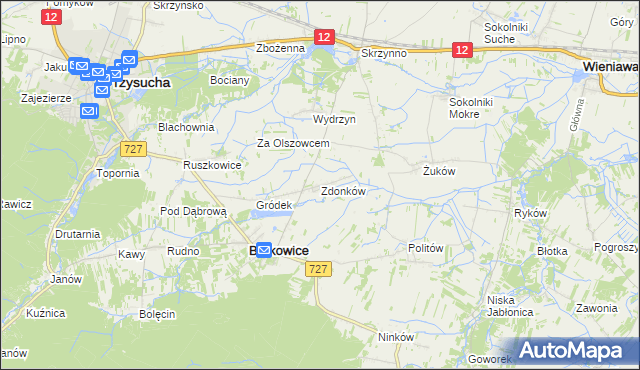 mapa Zdonków, Zdonków na mapie Targeo