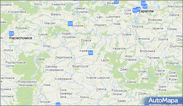 mapa Żerosławice, Żerosławice na mapie Targeo