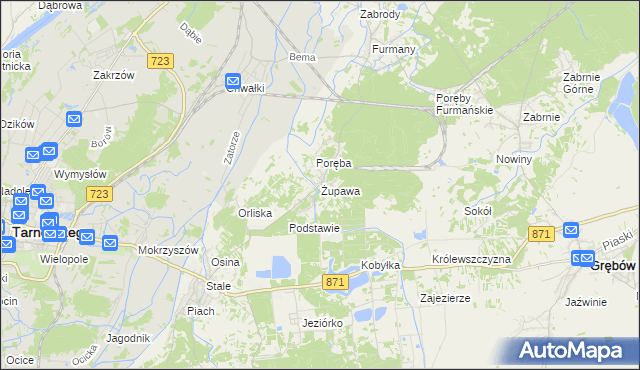 mapa Żupawa, Żupawa na mapie Targeo