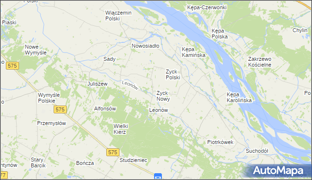 mapa Zyck Nowy, Zyck Nowy na mapie Targeo
