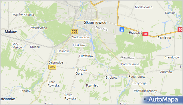 mapa Balcerów, Balcerów na mapie Targeo