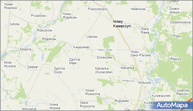 mapa Dukaczew, Dukaczew na mapie Targeo