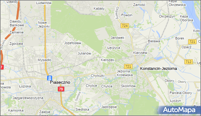 mapa Kierszek, Kierszek na mapie Targeo