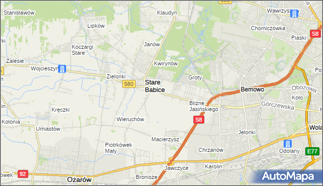mapa Latchorzew, Latchorzew na mapie Targeo